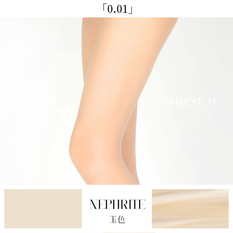 0.01  SUPER ULTRA SHEER」HI-WAIST SEAMLESS PANTYHOSE 5D