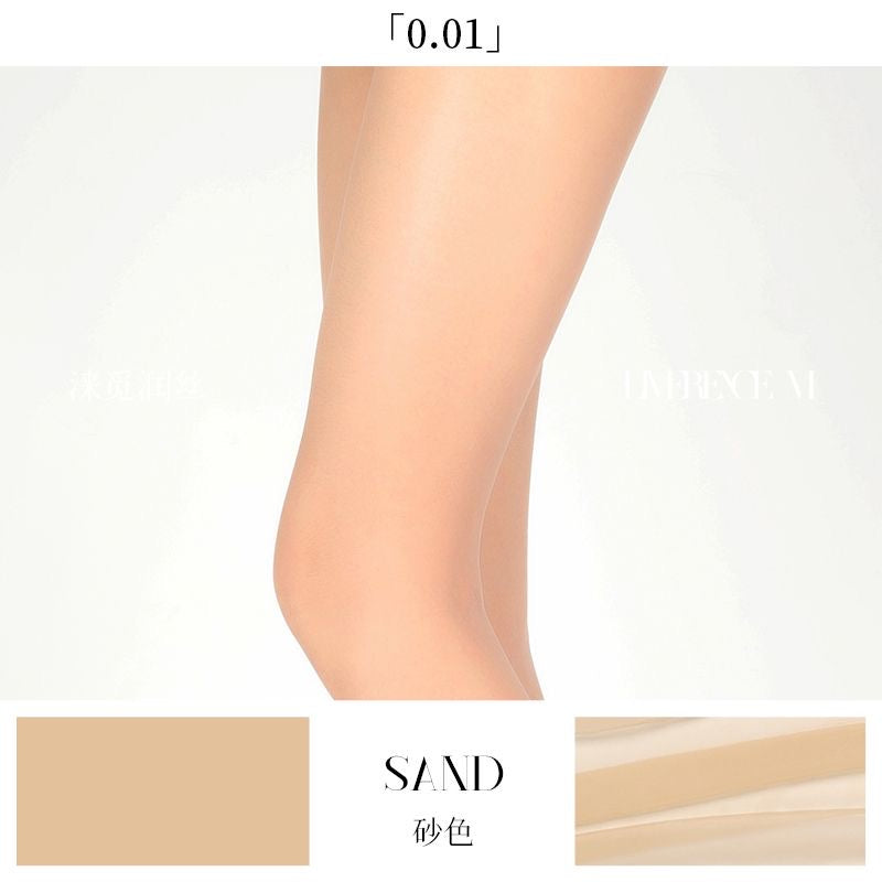 0.01  SUPER ULTRA SHEER」HI-WAIST SEAMLESS PANTYHOSE 5D